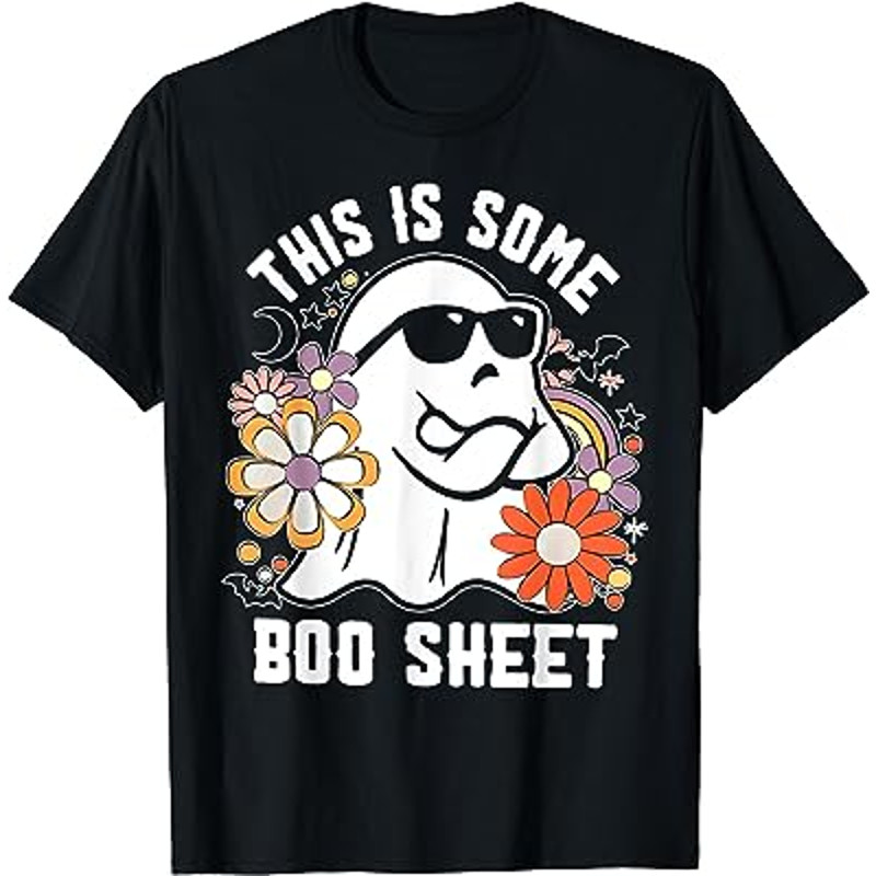 Funny Halloween Boo Ghost Costume This is Some Boo Sheet T-Shirt.jpg
