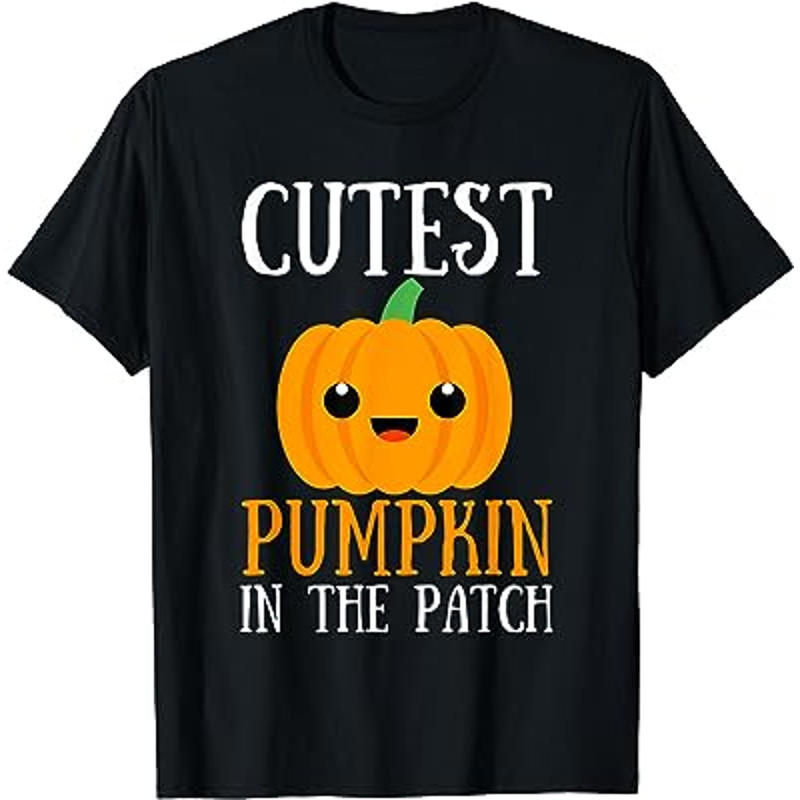 Cutest Pumpkin In The Patch Funny Halloween For Men Women T-Shirt.jpg