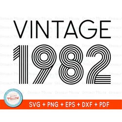 41st birthday svg, vintage 1982 svg, 41st birthday gift, 41st birthday decorations, 41 birthday, digital download