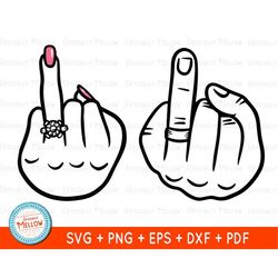 wedding fingers svg, bride and groom svg, mr and mrs svg, engagement ring svg, cricut files, instant download