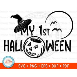 My 1st Halloween SVG, Baby Halloween Gift, Baby Halloween SVG, Halloween Cut Files, My First Halloween, Baby Shirt SVG,