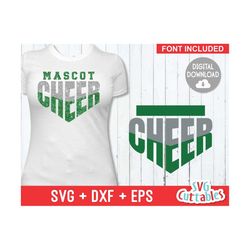 cheer svg - cheer team cut file - cheer template 0022 - svg - eps - dxf - cheerleader - silhouette - cricut - digital do