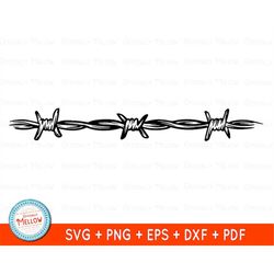 barbed wire svg, barb wire svg, barbwire svg, wire fence svg, barbed wire png, barbed wire clipart, digital download for