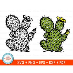 cactus svg, cactus lover gift, desert cactus svg, blooming cactus, succulent svg, cactus clipart, cactus png, cactus vec