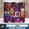Design Cartoon Halloween 20oz tumbler sublimation designs download, Sublimation wrap, Halloween Digital 20oz wrap (14).jpg
