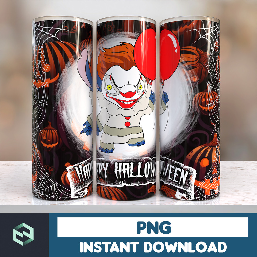 Design Cartoon Halloween 20oz tumbler sublimation designs download, Sublimation wrap, Halloween Digital 20oz wrap (15).jpg