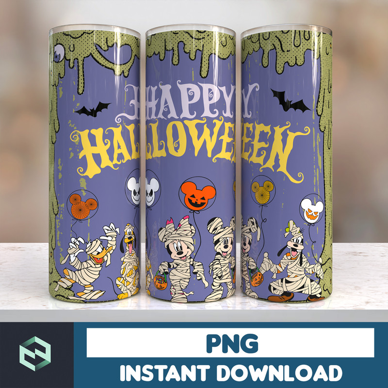 Design Cartoon Halloween 20oz tumbler sublimation designs download, Sublimation wrap, Halloween Digital 20oz wrap (19).jpg