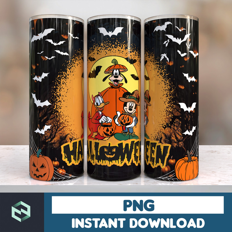Design Cartoon Halloween 20oz tumbler sublimation designs download, Sublimation wrap, Halloween Digital 20oz wrap (24).jpg