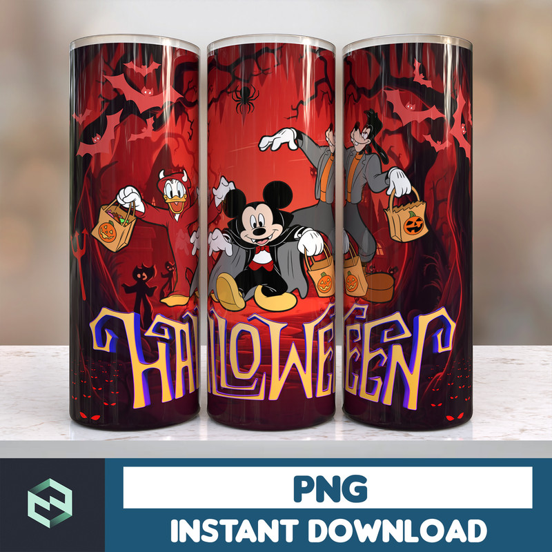 Design Cartoon Halloween 20oz tumbler sublimation designs download, Sublimation wrap, Halloween Digital 20oz wrap (34).jpg