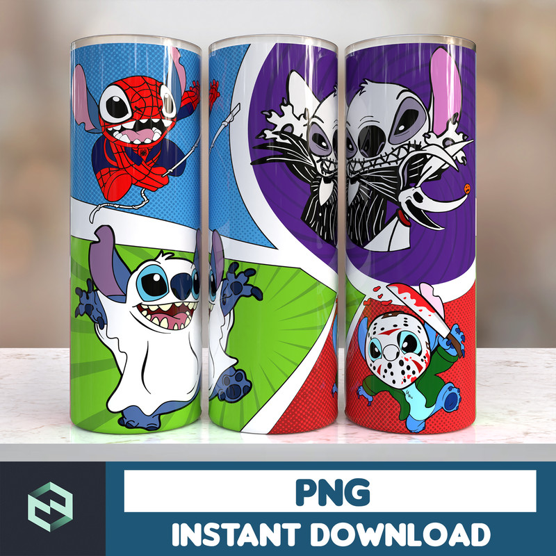 Design Cartoon Halloween 20oz tumbler sublimation designs download, Sublimation wrap, Halloween Digital 20oz wrap (5).jpg