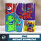 Design Cartoon Halloween 20oz tumbler sublimation designs download, Sublimation wrap, Halloween Digital 20oz wrap (7).jpg