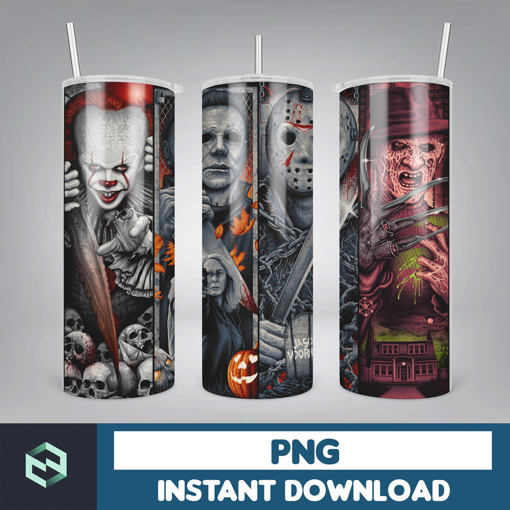 Designs Horror Tumbler Design 20oz Tumblers Tumbler Wrap Tumbler Designs PNG Sublimation Design Halloween Designs (1).jpg