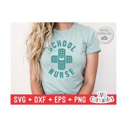 school nurse svg - cut file - occupation - svg - dxf - eps - png - cut file - silhouette - cricut - digital download