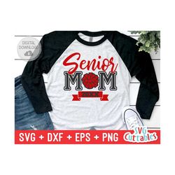 senior mom cheer svg - cheer cut file - svg - eps - dxf - png - cheer mom svg - pom pom - cheerleader - silhouette - cri