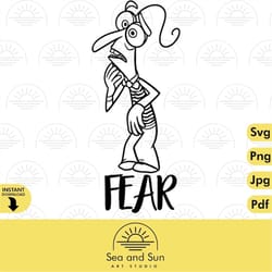 fear inside out svg clip art files, inside out head, disneyland ears, digital, download, tshirt, cut file, svg, iron on