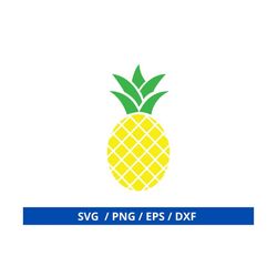 pineapple svg, pineapple clipart, pineapple png, cut files for cricut, fruits svg