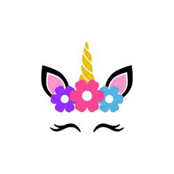 unicorn face svg, unicorn birthday svg, unicorn svg, unicorn png, cut unicorn svg, cute unicorn face svg, unicorn cut fi