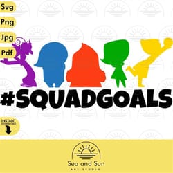 squadgoals inside out svg clip art files, inside out joy, disneyland ears, digital, download, tshirt, cut file, svg, iro