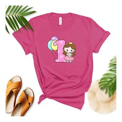 custom birthday shirt,1 year birthday girl shirt,birthday party shirt,happy birthday shirt,birthday gift tee,women birth