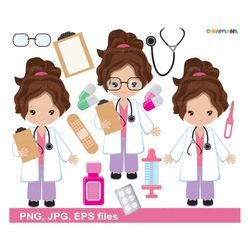 instant download. doctor, nurse clip art. cd_17_doctor. personal and commercial use.
