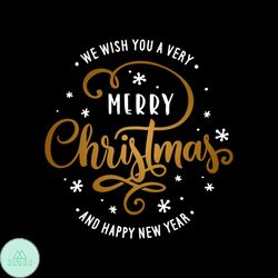 merry christmas happy new year lettering stock vector svg, christmas svg, christmas gift svg, merry christmas svg, chris