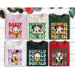 disney family christmas shirt, disney christmas characters shirt, family christmas matching shirt, disney christmas team