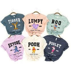 disney winnie the pooh shirt, disney group shirt, pooh bear and friends shirt, disneyland shirt, disney family vacation