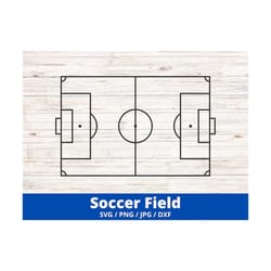 soccer field svg, football field cut files, soccer svg vector, sports vector, soccer field outline clip art