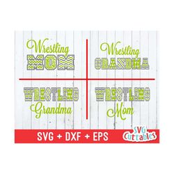 wrestling mom svg, wrestling grandma svg, eps, dxf, wrestling cut file, wrestling pattern, silhouette, cricut cut file,