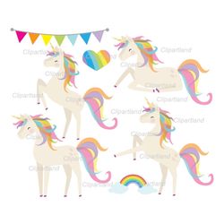 instant download. cute unicorn clip art. cu_19. personal and commercial use.