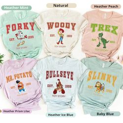 disney toy story group shirt, retro toy story characters shirt, toy story family shirt, disney family trip shirt, birthd