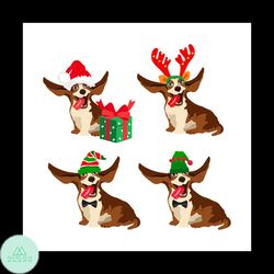 cute dog basset hound breed svg, christmas svg, christmas dog svg, reindeer svg, christmas gift svg, merry christmas svg