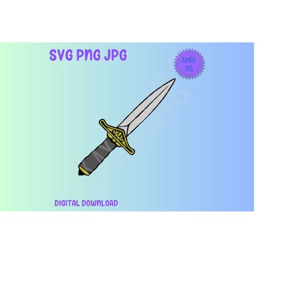 Dagger Cut Out File Dagger SVG PNG Jpg Clipart Digital Cut File Download for Cri - Inspire ...
