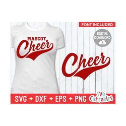cheer svg cut file - cheer team - cheer template 0027 - svg - eps - dxf - cheerleader - megaphone - silhouette - cricut