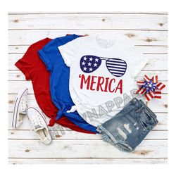 merica shirt, 4th of july shirt, 4th of july, merica glasses shirt, 4th of july glasses shirt,  merica unisex shirt, mer