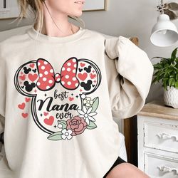 best nana ever shirt, best nana shirt, minnie nana shirt, grandma shirt, nana shirt, nana gift shirt, nana birthday gift