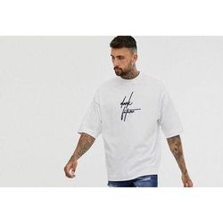 men's top- quality plain polo with design short sleeved t- shirt - white