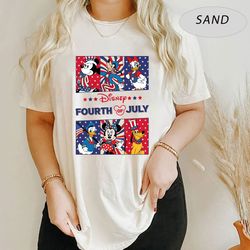 Disney 4th of July T-shirt, Sunflower Mickey and Friends Independence Day shirt, Disney America Shirt, Disney Patriotic,