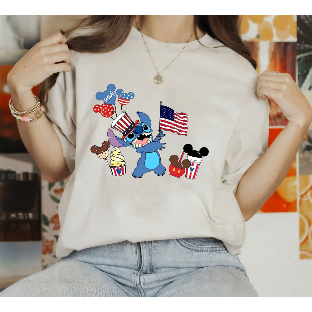 Disney 4th of July Shirt, 4th of July Disney Vacation Shirt, Stitch 4th of July Shirt, Disney Patriotic Shirt, 4th of July Stitch Shirt - 4.jpg