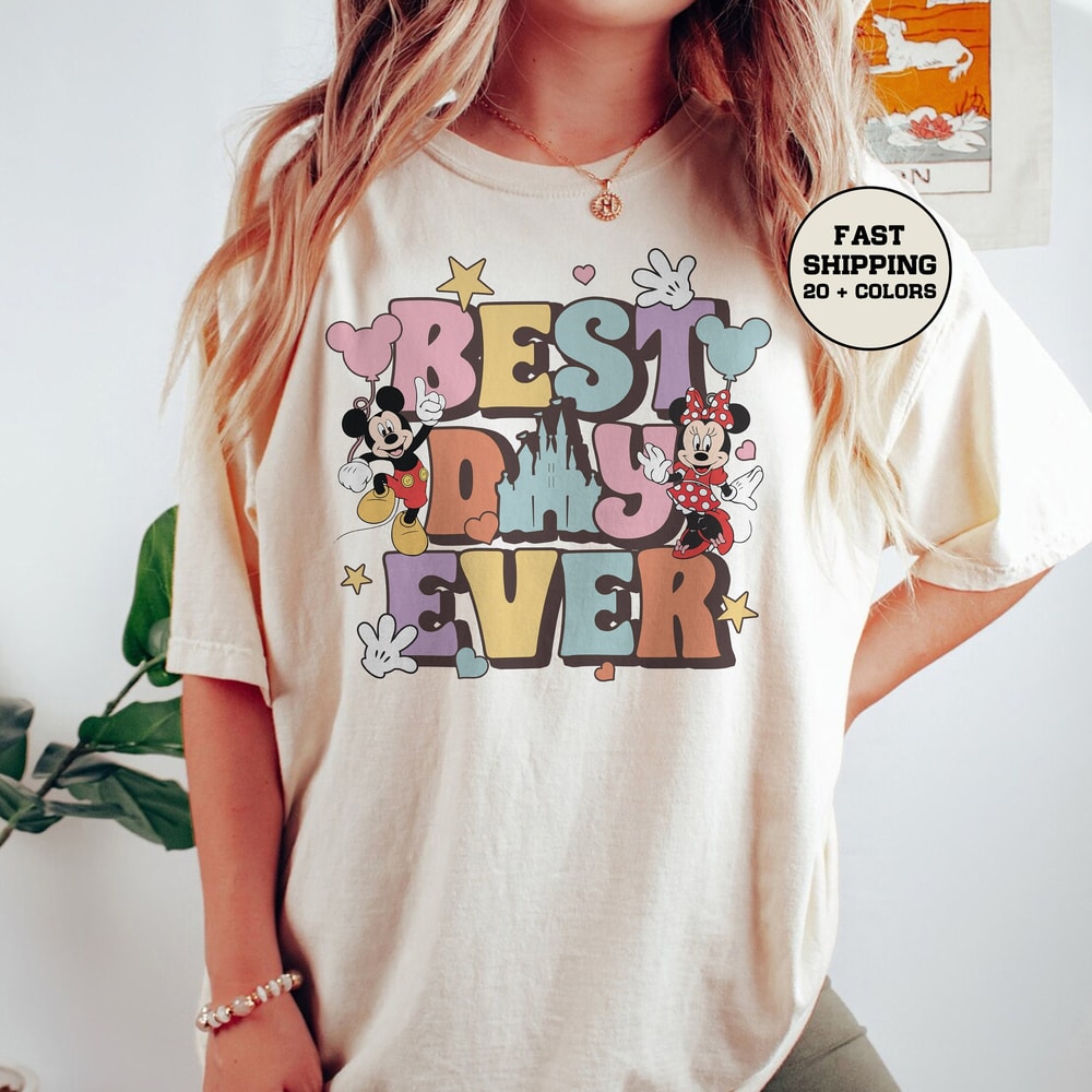 Disney Best Day Ever Shirt, Disney Family Trip Shirt, Retro Mickey and Minnie Shirt, Disney Trip Shirt, Disney Group Shirt, Disney Shirt - 1.jpg