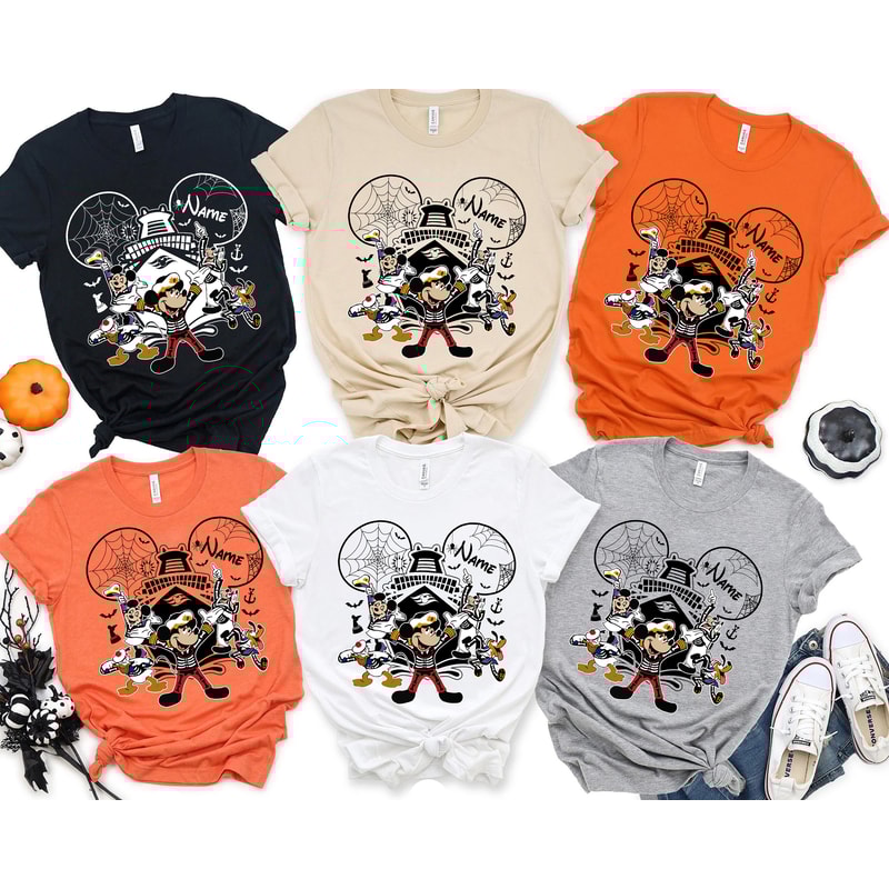 Disney Cruise Halloween Family Shirt, Disney Cruise Shirt, Disney Halloween On The High Seas 2023 Shirt, Family Cruise Matching Shirts - 1.jpg