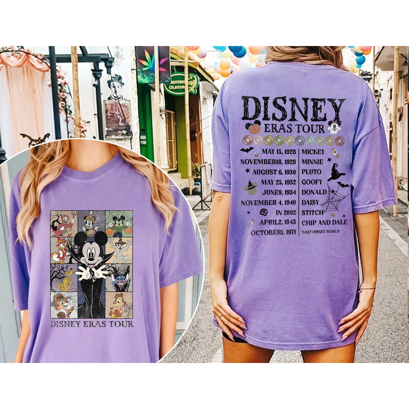 Disney Eras Tour Comfort Colors Shirt, Mickey and Friends Halloween Shirt, Disney Concert Music Shirt, Mickey Eras Tour Shirt, Disney Shirt - 4.jpg