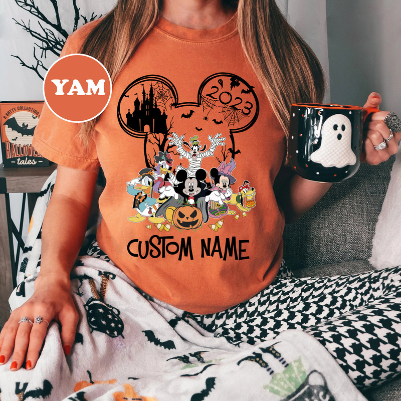 Disney Halloween Family Matching Comfort Colors Shirts, Custom Disney Halloween Shirt, Mickey Halloween Shirt, Halloween Family Shirts - 3.jpg