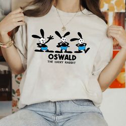 disney oswald the lucky rabbit vintage shirt, disney oswald shirt, disney world shirt, magic kingdom shirt, family match