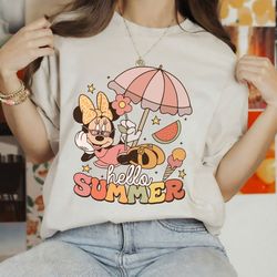 disney summer vintage shirt, disney retro summer shirt, minnie summer vibes shirt, disney minnie summer 2023 tee, beach