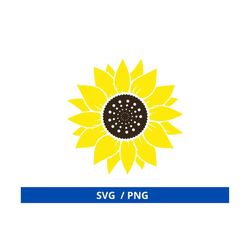sunflower svg, sunflower monogram svg, flower svg, monogram svg, half sunflower svg, sunflower svg files, cricut, silhou