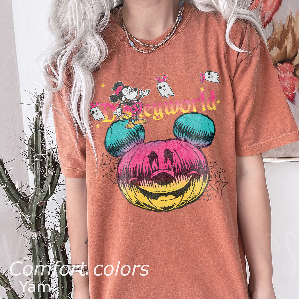 Disneyworld Halloween Comfort Colors Shirt, Mickey Pumpkin Shirt, Halloween Matching Shirt, Spooky Season Shirt, Disney Family Shirt - 10.jpg