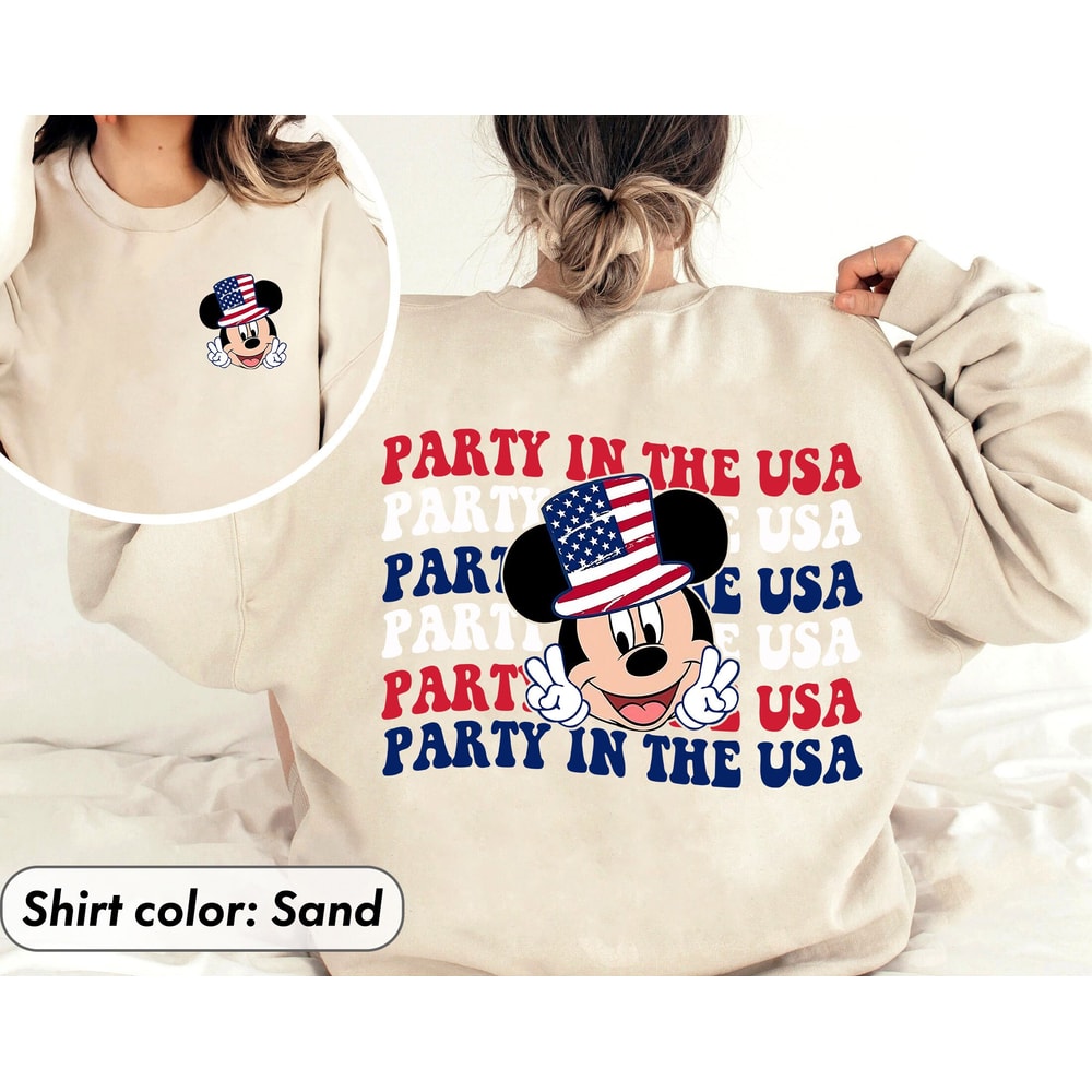 Happy Disney 4th Of July Shirt, Patriotic Disney Shirts, Mickey Mouse Shirt, Disney Americana Apparel Mickey Mouse 4th Of July Tee - 1.jpg