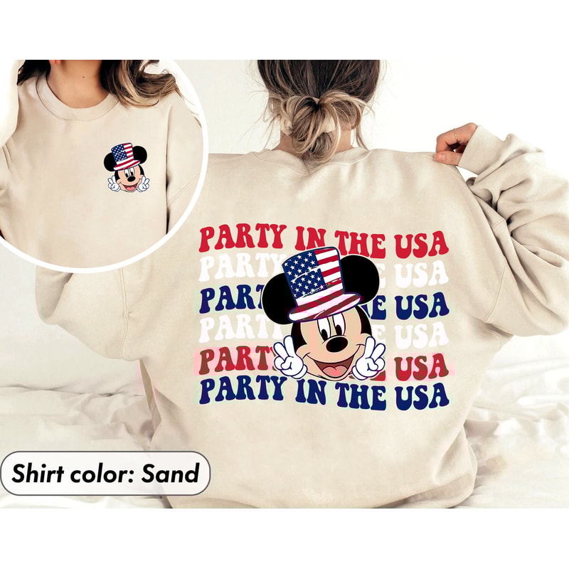 Happy Disney 4th Of July Shirt, Patriotic Disney Shirts, Mickey Mouse Shirt, Disney Americana Apparel Mickey Mouse 4th Of July Tee - 1.jpg