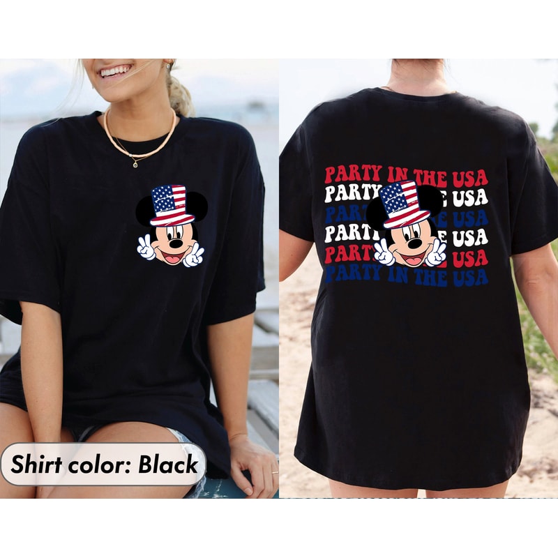 Happy Disney 4th Of July Shirt, Patriotic Disney Shirts, Mickey Mouse Shirt, Disney Americana Apparel Mickey Mouse 4th Of July Tee - 2.jpg